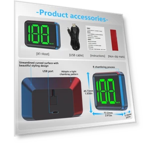 Digital Speedometer HUD — Clock, Dream Garage
