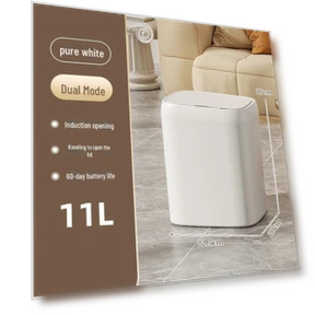 Luxury Smart Touch Trash Can — Kitchen Cans, AI Supermarket