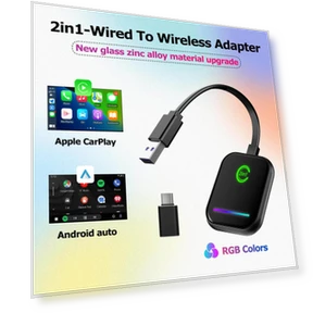Mini Wireless Android Auto CarPlay Adapter — Phone Accessories, Simplistic Living Home