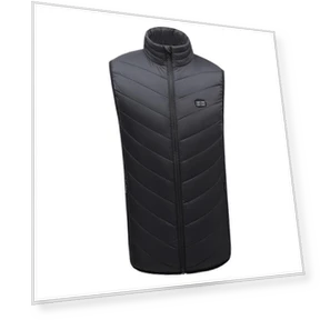 Smart Heated Vest with Stand Collar — Men's Vests, Top Men Wardrobe