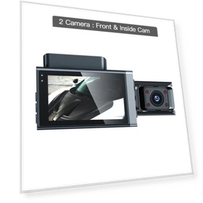 Triple Lens Car Dash Cam — Dashboard Cameras, SAMS Online