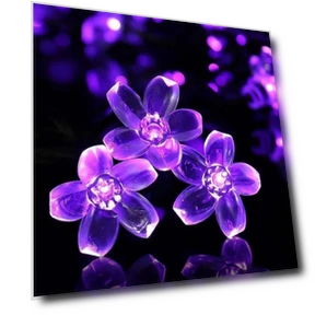 Waterproof Solar Cherry Blossom Lights — Garden Illumination, AI Supermarket