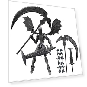 3D Printed Titan Robot Mobile Doll Set — Collectible Statues, Jiangnan C