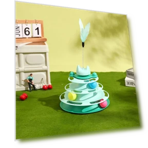 Interactive Tower Cat Toy — Cat Playthings, Smart Pet Supplies