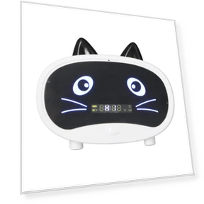 Mini Cartoon Speaker with Cat Ears Design — Alarms & Clocks, Tooarts