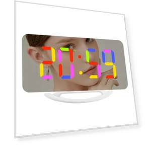 Smart Alarm Clock with RGB LED Display — Alarm, Factory Discount Outlet