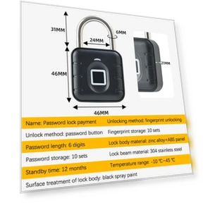 Smart Biometric Fingerprint Door Lock — Locks, Springs And Autumns