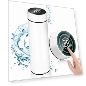 Smart Insulated Cup with LED Temperature Display — Beverage Warmers, Binchi Fitness
