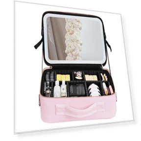 Smart LED Cosmetic Case with Mirror — Cosmetic Cases, Binchi Health Technology