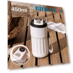 Smart Thermos with LED Temperature Display — Travel Drinkware, Binchi Fitness