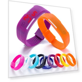 Sports LED Watch with Silicone Strap — Girls' Watch Straps, AVE
