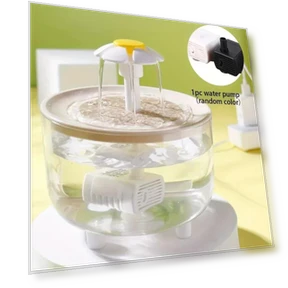Transparent Pet Drinking Fountain — Fountains, Pet daily necessities