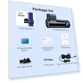 Wi-Fi Dash Cam with Parking Mode — Dashboard Cameras, AZDOME