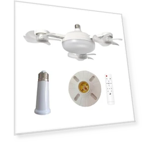 Ceiling Fan with 3-Color Temperature, Adjustable Brightness, LED Light — Ceiling Fan Lighting Solutions, Dayuansheng