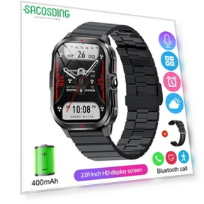 Curved Screen Outdoor Military LED Smartwatch — Smartwatches, SACOSDING