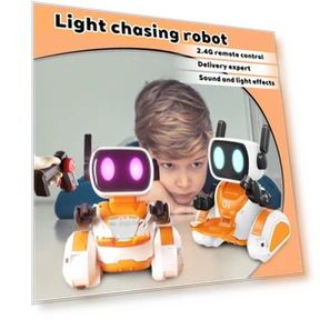 Intelligent Desktop Pet Robot with Light Following Function — Interactive Animal Companions, Long nose