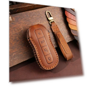 Leather Protective Case for Smart Key Fob — Flip Cases, Auto Parts Decorate