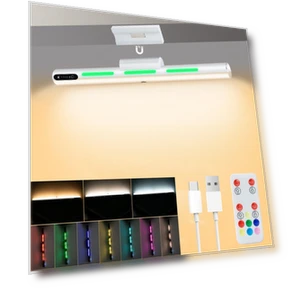 Magnetic Rechargeable Touch Light with RGB Backlight and Mirror — Lighting Accessories, Send Cool