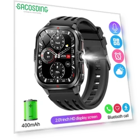 Прочные Смарт-часы Мужские Спортивные — Smartwatches, SACOSDING