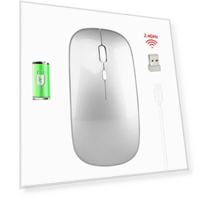 Wireless Rechargeable Charging Mouse — Mouse Pads, weike