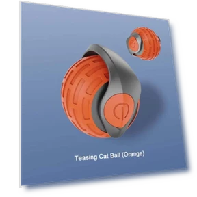 Automatic Interactive Rolling Ball Toy with Faux Tail — Cat Playthings, inWangix