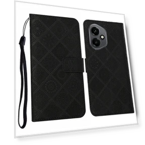 Leather Case Ethnic Style Wallet Phone Cover with Strap — Smartwatch Protectors, Smartwatch 2025