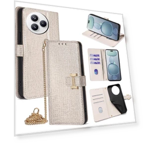 Leather Wallet Case with Shoulder Strap — Phone Accessories, Smartwatch 2025