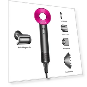 Powerful Monoblock Hair Dryer with Intelligent Temperature Control — Dryers & Accessories, Polaris star