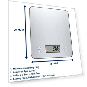 Smart Food Scale — Weight Management Tools, DC-HOME Textile