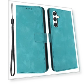 Solid Color Leather Wallet Protective Phone Cover — Bumpers, Smartwatch 2025
