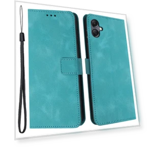 Solid Color Leather Wallet Protective Phone Cover — Phone Accessories, Smartwatch 2025