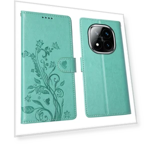Wallet Case Butterfly Floral Imprint PU Leather Phone Cover with Wrist Strap — Phone Accessories, Smartwatch 2025