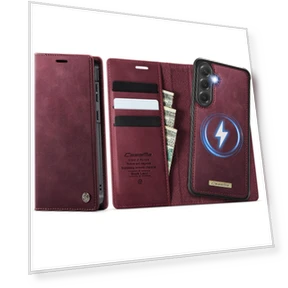 Leather Phone Cover with Detachable Wallet — Flip Cases, Smartwatch 2025