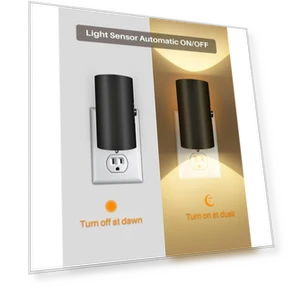 LED Plug in Night Light with Dusk to Dawn Sensor — Night Lights, JOHO - CarGear