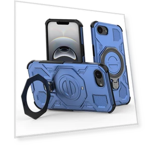 Magnetic Case with Rotating Metal Stand — Phone Accessories, Smartwatch 2025