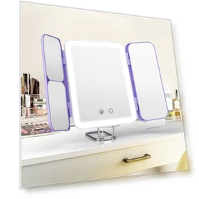 Makeup Mirror with LED Lights — Compact & Travel, Sejoy