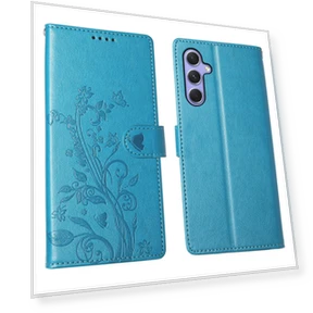 Wallet Case Butterfly Floral Imprint PU Leather Phone Cover with Wrist Strap — Phone Accessories, Smartwatch 2025