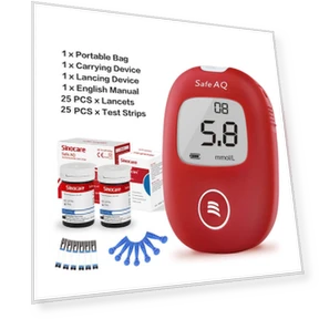 Glucose Level Measurement Kit — Diabetes Monitoring Devices, SINOCARE