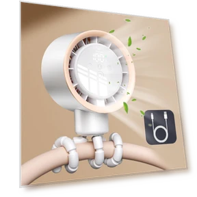 Smart Oscillating Stroller Fan — Stroller Fans, Sugar In