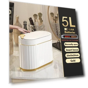 Smart Touch Sensor Trash Bin — Waste Baskets, QIANBAIDI