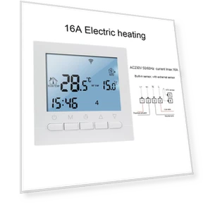 Wi-Fi Thermostat LCD Controller — Home Climate Control, Ketotek