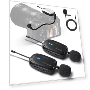 Wireless Camera Microphone Set — Camcorder Accessories, HAYAO