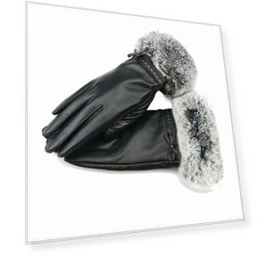 Women's Leather Gloves with Touchscreen — Arm Warmers, ZF Be