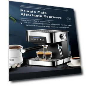 Automatic Espresso Machine with Touch Screen — Coffee & Espresso Combos, TOP-MALL-001