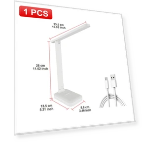 Dual Head Multifunctional Foldable LED Desk Lamp — Study & Desk Lighting, Pawell