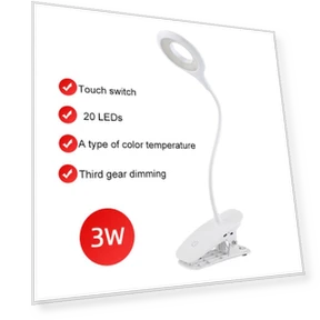 Fashionable LED Desk Lamp with Clip — Study & Desk Lighting, Lighting Life Hub