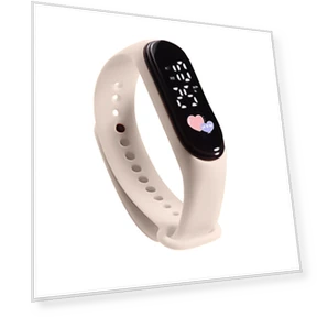 Kids Smart LED Digital Watch with Cartoon Characters — Men's Timepieces, gold flash star