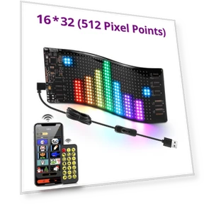 Programmable Smart USB LED Pixel Matrix Display — Commercial TVs & Displays, MALITAI