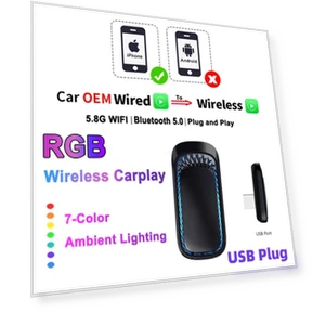 RGB Wireless Carplay Adapter — Car Accessories & Gadgets, icreative