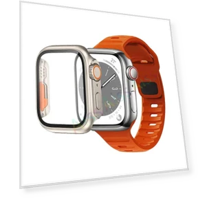 Silicone Band with Protective Case — Smartwatch Accessories, Huaqiang Technology